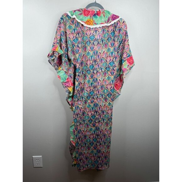 Beatnik Philosophy X Barok Paris Kimono Coverup Tassel Size L NWT Oversized $199 - Picture 5 of 5